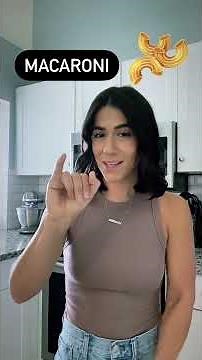 PASTA, PENNE, RAVIOLI, SPAGHETTI, FUSILLI, MACARONI, FARFALLE, LASAGNA | ASL Glossary | The ASL Shop