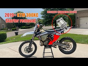 HOW TO REPLACE THE STARTER WITHOUT REMOVING THE ENGINE ON A 2019+ KTM 300xc