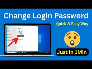 How to Change Password on Windows 10 Laptop Computer | Change Windows Login Password (Easiest Way)