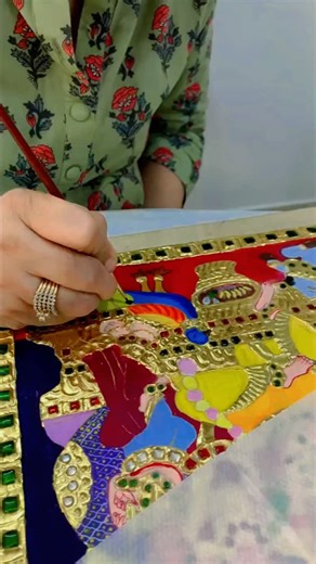 🎨 Tanjore Art Color Tips In Tanjore Art, whether you prepare the base or apply colours, every step matters. In this video, I am sharing important colour-handling tips to help you avoid mistakes and get a perfect finish. If you love learning detailed steps like these, you can join AK Art & Painting Classes — Online & Studio Classes available.❤️🥰🌹call or WhatsApp-9582858532/9811599076 Tanjore Art, Gold Work Art, Traditional Art, Art Tips, Colour Blending, Art Classes, Painting Techniques, Onlin