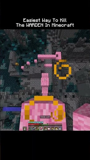 Easiest Way To Kill The WARDEN In Minecraft #minecraft