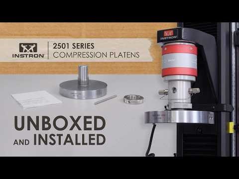 Instron® 2501 Series Compression Platens | Unboxed and Installed