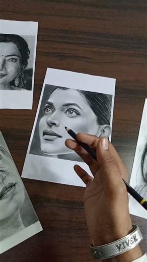 Realistic vs Rough… difference is time & details 🔥 #art #realisticdrawing #shorts