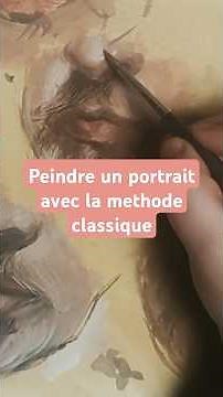 Peindre un portrait à la gouache : méthode classique #portrait #gouache
