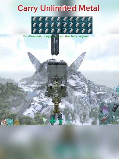 How To Carry Unlimited Metal | Ark Ultimate Mobile Edition