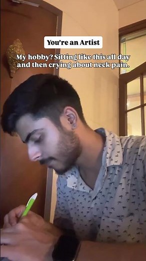 Artist Problems 😂 | Back Pain But Still Drawing | Relatable Art Struggles