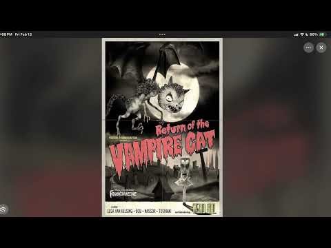 Vampire cat poster meme