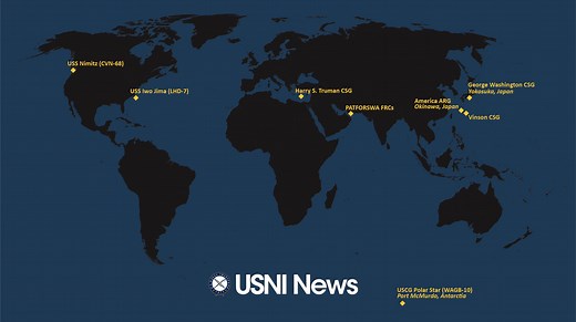USNI News Fleet and Marine Tracker: Feb. 24, 2025