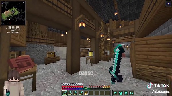 Interior Barn Build in Minecraft Survival