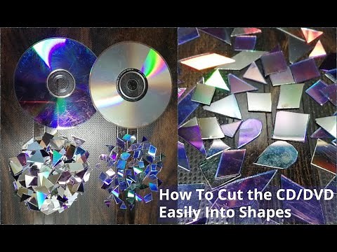 How To Cut CD/DVD Into Shapes Without breaking them | DIY CD Craft