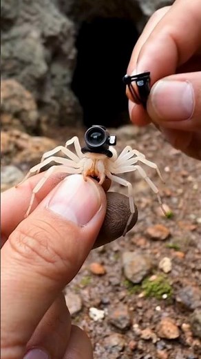 I Put a Camera on a Blind Cave Spider… The Underground Colony It Revealed Is Unbelievable! 🕷️📹