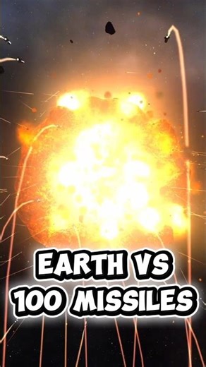 Earth vs 100 Missiles in Solar Smash #solarsmash #space #physics #simulation