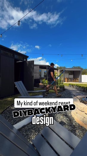 Michael Motto on Instagram: "A backyard designed for entertaining! Stoked with how this has turned out! 🤙🏽 Utilizing @loweshomeimprovement I was able to create my dream backyard! It all started when I built my fire pit area and then things progressed from there! Most of these project products are available from the Lowe’s website! If you’re interested in these products simply comment the word SHOP and I’ll send you a link to my Lowe’s Storefront so you too can create your dream space! #LowesPa