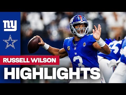 Highlights: Russell Wilson's best plays from 3-TD, 450-yard game vs. Cowboys | New York Giants