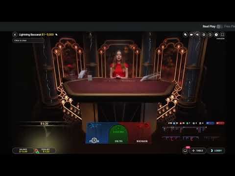 Lightning Baccarat Live Casino Game by Evolution
