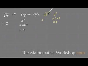 What does The Square Root of a Number mean?