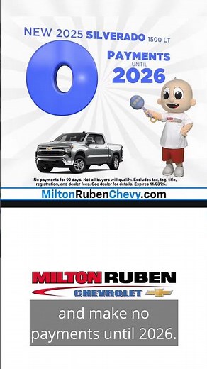 Save Big on the New Silverado 1500 at Milton Ruben Chevrolet