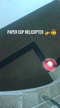 How to make helicopter 🚁 with paper | Paper cup craft ideas