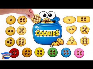 Cookie Jar Activity | Numbers, Shapes & Colors | Educational Video for Toddlers