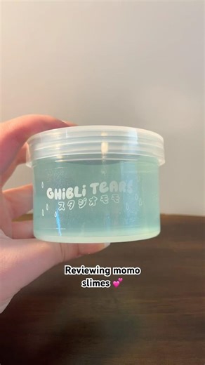 Reviewing @momoslimes water slime💧💕✨ #slimeasmr #slime #waterslime