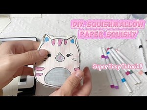 DIY squishmallow paper squishy tutorial-super easy!