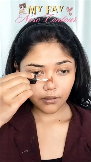 My Favorite Viral Nose Contour Technique #youtubeshorts #makeup #ytshorts