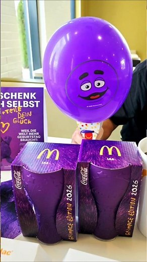 💜 New Coke Drop GRIMACE Glass Edition 2026 in McDonald's 💜