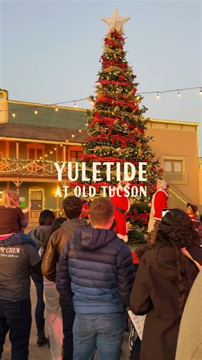 Yuletide at Old Tucson has officially begun! 🎅 Starting today, Nov. 25, you can experience the magic of Christmas in the desert with Tucson's very own western winter wonderland. 🐴 🎄🌵 Get your tickets today at https://bit.ly/3M2rcPh 🌟 #Yuletide #OldTucson #VisitTucson | Visit Tucson