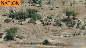 EXCLUSIVE FOOTAGE: KDF drone captures bandits lurking in Kainuk | Nation