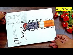 How to draw World No Tobacco day Poster || No Smoking Drawing - Easy step by step for beginners