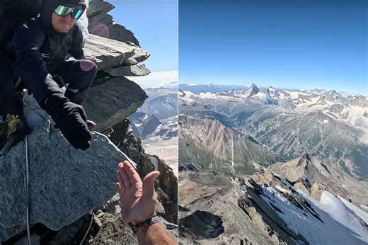Wingsuit Flyer Uses Two GoPro Mini 11s to Record Insane Footage of Jump from Täschhorn Mountain