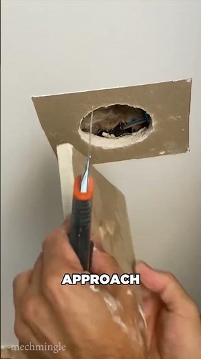 A Genius Fix for Plasterboard Holes (tutorialcreativocristian)