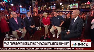 The crowd chants for VP Joe Biden. Watch more: http://on.msnbc.com/2ax280D | Morning Joe