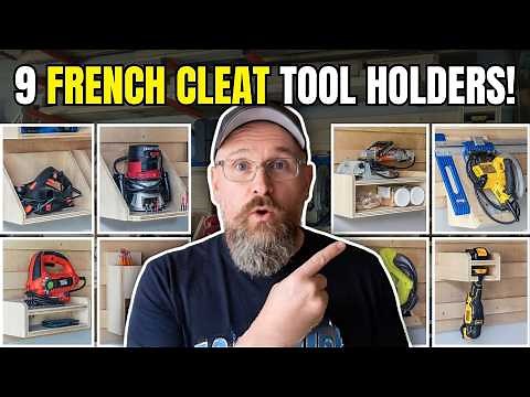9 French Cleat Tool Holders (to Organize Your Shop)