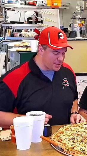 52K views · 972 reactions | @Randy Santel and I took on the Village Elder Pizza Challenge!  | Da Garbage Disposal | Facebook