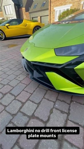 When your having trouble finding a way to install a front license plate on a Lamborghini , use this