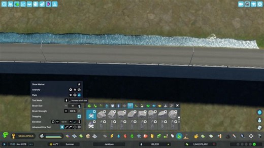 Golf course, coastal road, green buildings, and maybe some bike stuff.