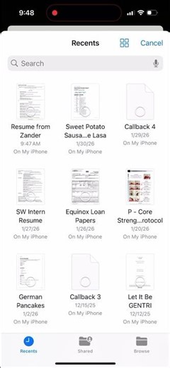 Attach File to Email Using Files App