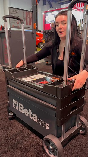Collapsible Mobile Tool Cart! #toolstorage #innovation #storage #sema #tradeshow