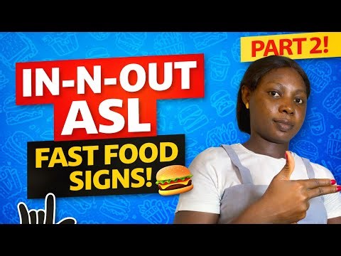 Learn How to Sign In-N-Out Burger in ASL 🍔 |PRT 2 Fast Food Signs for Beginners (Easy & Fun!)