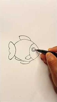 fish drawing video#easy #stepbystep #shortvideo