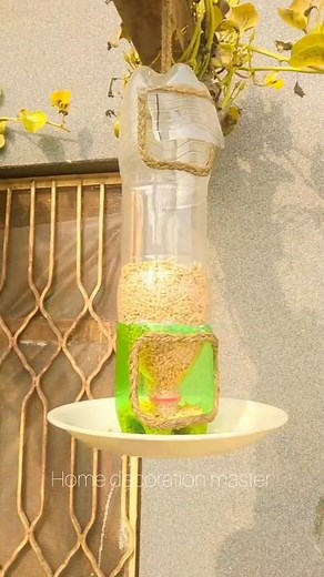 How to make bird feeder ||bird feeder from plastic bottle |Homemade Bird Feeder | garden decor idea