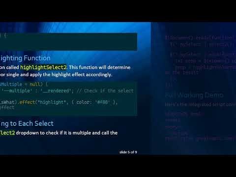 Highlight Select2 Elements Using jQuery