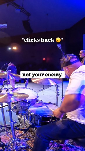 Clickbait 🙃 I can’t imagine being a musician in 2025 and not knowing how to play with a click in practice, recordings or live. It’s a tool that makes everyone better. Choose Kindness™️ • #worshipdrummer #drumming #drummers #drummersworld | Chris Garcia - Drummer