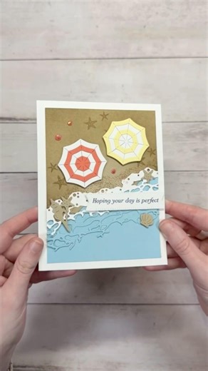 Rolling Waves Bundle Beach Card | Easy Summer Scene Card