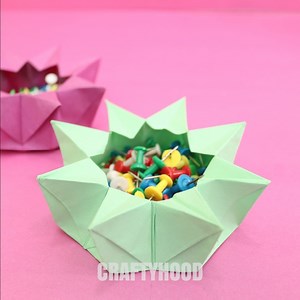 DIY Beautiful Paper Bowl With Paper (Origami) || Easy & Simple Tutorial Follow Craftyhood For More Videos Subscribe on YouTube: https://www.youtube.com/craftyhood | Craftyhood