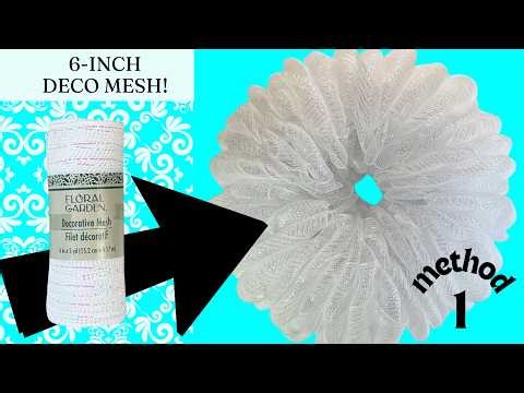 BUBBLE METHOD DIY! HOW TO MAKE A DECO MESH WREATH WITH DOLLAR TREE DECO MESH