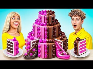 Rich VS Broke Cake Decorating Challenge | Extreme Cooking Competition by Turbo Team