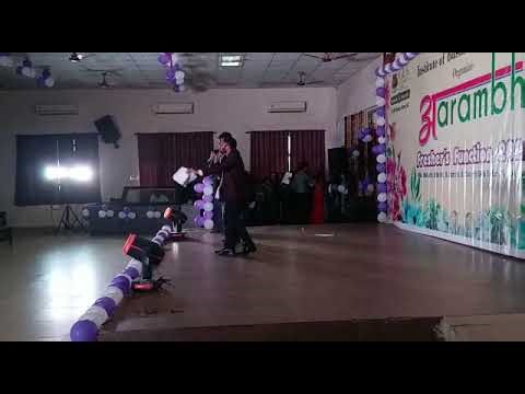 The anchoring in the freshers party 2022 video 2
