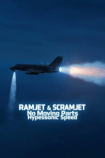 Ramjet & Scramjet Explained in 10 Seconds! 🚀 #aviation #aviationscience
